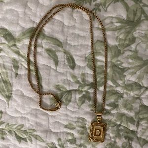 Anthropologie - Initial Necklace ‘D’
